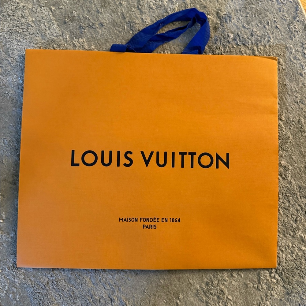 Louis Vuitton Orange Shopping Bag- L size
